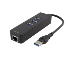Deltaco Cables & Adapters|4 Ports USB 3.0 Gigabit Ethernet Lan Network Adapter Hub To 1000Mbps