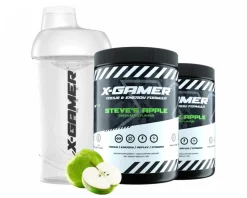 X-Gamer Drinks & Energy|2 x 600g X-Tubz Steves Apple - 60 Servings + Shaker