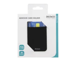 Deltaco Miscellaneous|Shell & Screen Protector|Adhesive Card Holder - Black