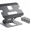 j5create Cables & Adapters|Adjustable Laptop Stand in Aluminum with 4K USB-C Mini Docking Station
