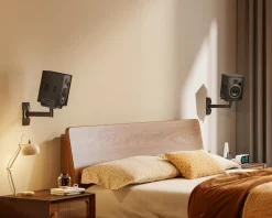 MaxMount Headsets & Audio|Adjustable Wall Mount Speaker Pair - Black