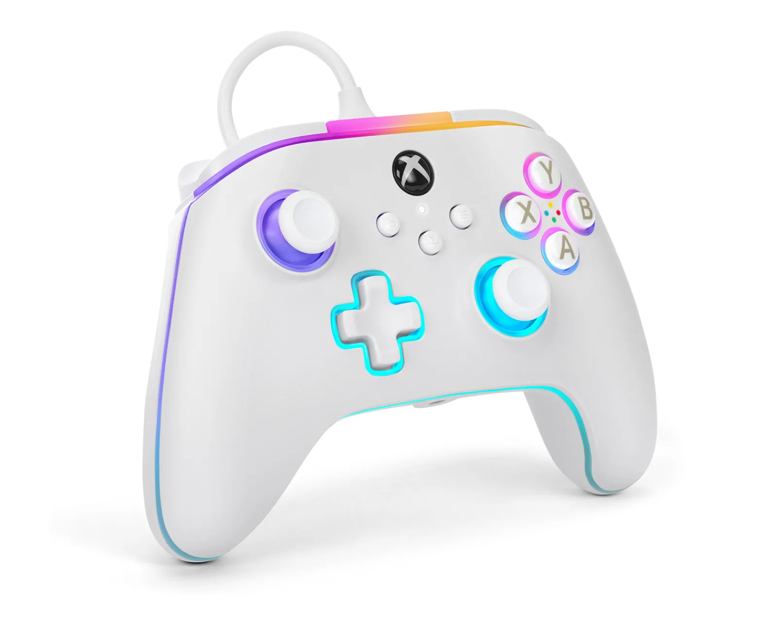 PowerA Xbox|Advantage Wired Controller for Xbox Series X|S with Lumectra - White