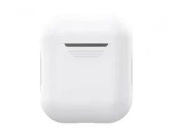 Deltaco Shell & Screen Protector|AirPods Protective Silicone Case White