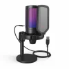 Fifine Streaming & Recording|Headsets & Audio|AMPLIGAME A6 USB Gaming Microphone RGB (PC/PS4/PS5) - Black
