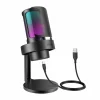 Fifine Headsets & Audio|AMPLIGAME A8 USB Gaming Microphone RGB (PC/PS4/PS5) - Black