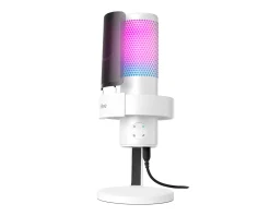 Fifine Headsets & Audio|AMPLIGAME A9 USB Gaming Microphone RGB - White