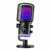 Fifine Headsets & Audio|Ampligame AM6 Condenser Microphone with RGB - Black