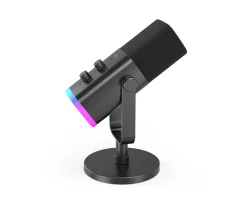 Fifine Headsets & Audio|AMPLIGAME AM8 RGB USB/XLR Microphone - Dynamic Mic - Black