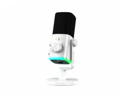 Fifine Headsets & Audio|AmpliGame AM9 USB/XLR Microphone - White