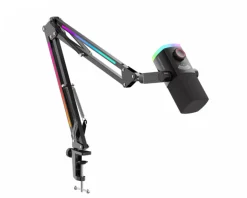 Fifine Headsets & Audio|AmpliGame AM8PROT Microphone with Boom Arm - Black