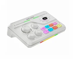 Fifine Streaming & Recording|AmpliGame SC8 Audio Mixer - White