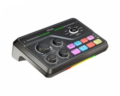 Fifine Streaming & Recording|AmpliGame SC8 Audio Mixer - Black