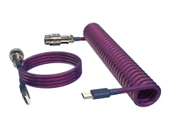 MaxCustom Cables & Adapters|Aviator Coiled Cable USB-C - Purple
