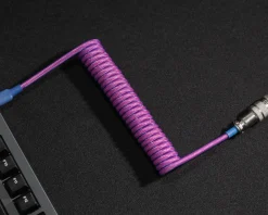MaxCustom Cables & Adapters|Aviator Coiled Cable USB-C - Purple