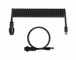 MaxCustom Cables & Adapters|Aviator Coiled Cable USB-C - Black