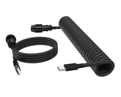 MaxCustom Cables & Adapters|Aviator Coiled Cable USB-C - Black