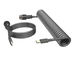 MaxCustom Cables & Adapters|Aviator Coiled Cable USB-C - Grey