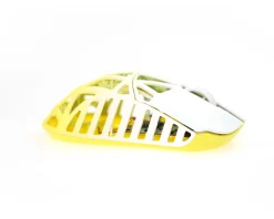 WLMouse Mice & Accessories|BEAST X Max Wireless Gaming Mouse - White/Yellow [Omron Opticals]