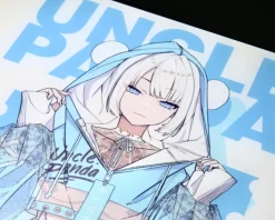 Uncle Panda Mousepad|Blue SP Glass Mousepad