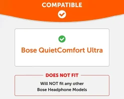 Wicked Cushions Headsets & Audio|Bose QC Ultra Ear Cushions - White Smoke