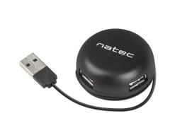 Natec Cables & Adapters|Bumblebee Black 2.0 USB Hub 4 Ports