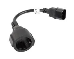 Lanberg Cables & Adapters|C14 to Schuko (F) 20 cm Black