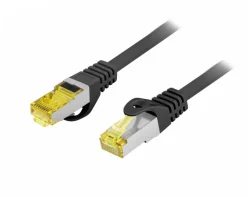 Lanberg Cables & Adapters|CAT.6A S/FTP LSZH CU - Ethernet cable - Black - 2 Meter