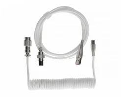 MaxCustom Cables & Adapters|Coiled Cable USB-C - White
