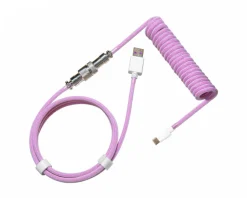 Cooler Master Cables & Adapters|Coiled Cable USB-C to USB-A 1.5m - Aviator - Candy Magenta