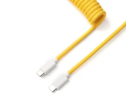 Keychron Cables & Adapters|Custom Coiled Aviator Cable USB-C - Yellow