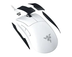 Razer Mice & Accessories|DeathAdder V3 Pro Lightweight Wireless Gaming Mouse - White