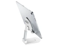 Cellularline Phone Holders|Desk Holder - Foldable Table Stand for Smartphones & Tablets - White