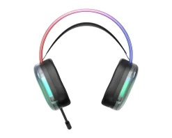 Deltaco Gaming Headsets & Audio|DH230 Semi-transparant RGB Gaming Headset - Black