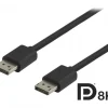 Deltaco Cables & Adapters|DisplayPort Cable 8K Black (1.5m)