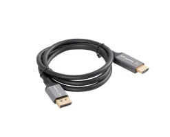 Lanberg Cables & Adapters|DisplayPort to HDMI Cable 4K Black - 1m