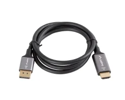 Lanberg Cables & Adapters|DisplayPort to HDMI Cable 4K Black - 1m