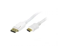 Deltaco Cables & Adapters|DisplayPort to HDMI 2m White