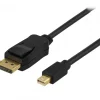 Deltaco Cables & Adapters|DisplayPort to Mini Displayport Cable 2m - Svart