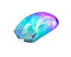 Deltaco Gaming Mice & Accessories|DM330 Transparent RGB Gaming Mouse