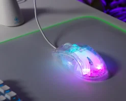 Deltaco Gaming Mice & Accessories|DM330 Transparent RGB Gaming Mouse