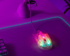 Deltaco Gaming Mice & Accessories|DM330 Transparent RGB Gaming Mouse
