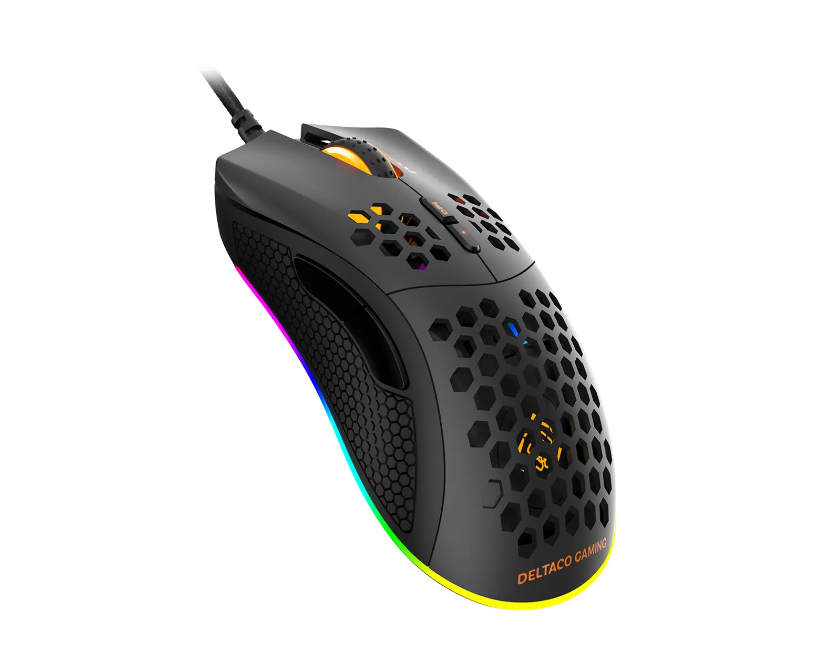Deltaco Gaming Mice & Accessories|DM210 Ultra-Light RGB Gaming Mouse - Black