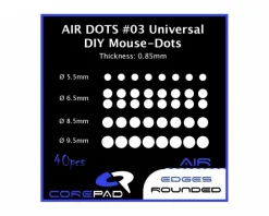 Corepad Mice & Accessories|Dots AIR - Universal DIY - Ø 5.5/6.5/8.5/9.5mm - 0.85mm