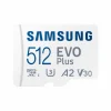 Samsung Storage Devices|EVO Plus microSDXC UHS-I U3 512GB & SD adapter - Flash Memory Card