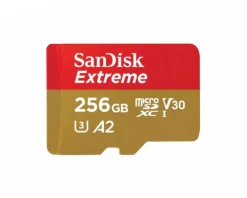 SanDisk Storage Devices|Extreme 256GB A2 U3 V30 190 MB/s microSD