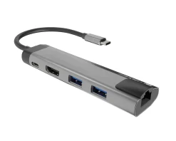 Natec Cables & Adapters|Fowler GO Hub USB-C Multiport Adapter 5 in 1 - USB-hub (100W)