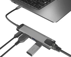 Natec Cables & Adapters|Fowler GO Hub USB-C Multiport Adapter 5 in 1 - USB-hub (100W)