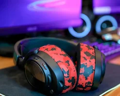 Wicked Cushions Headsets & Audio|FreeZe Nova Pro Wireless Ear Cushions - Red Camo