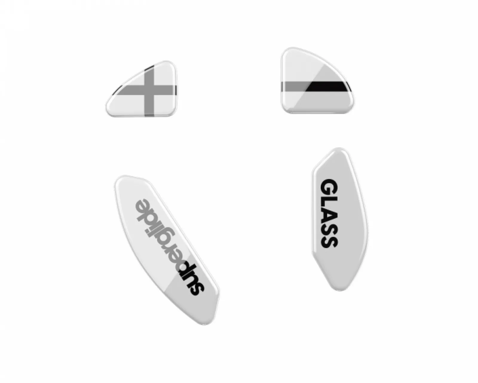 Superglide Mice & Accessories|Glass Skates for Xtrfy M4 Wireless - White