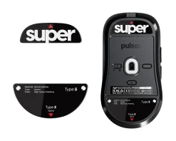 Superglide Mice & Accessories|Glass Skates Type-S for Pulsar TenZ Signature Edition - Black